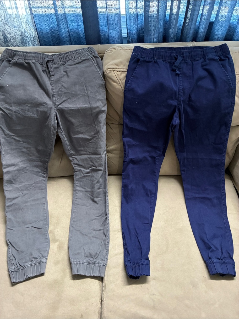 Kids Jogger Pants - Navy and Gray